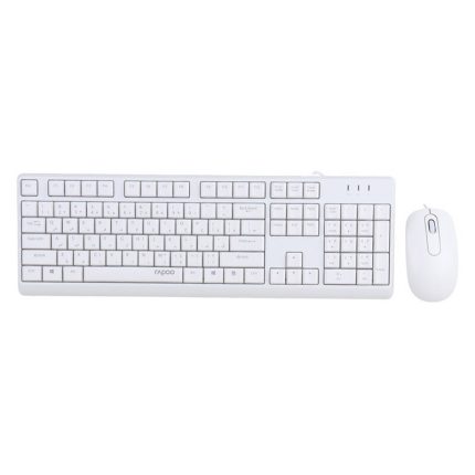 کیبورد و ماوس بی سیم Rapoo مدل X130 Pro سفید