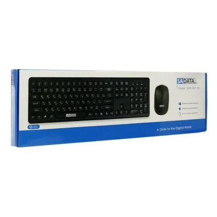 کیبورد و ماوس بی سیم سادیتا مدل SKM-3401 WL